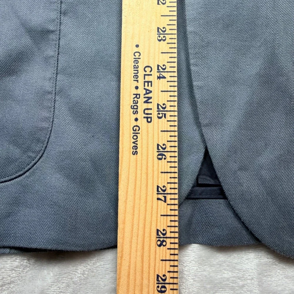 Express Extra Slim Fit Suit Mens 38S 32x28.5 Blue Linen Blend Blazer Pants Set